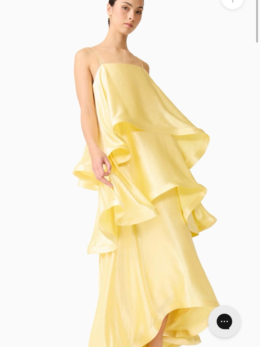 Elliatt Lemon Yellow Layered Maxi Dress - Worn Once